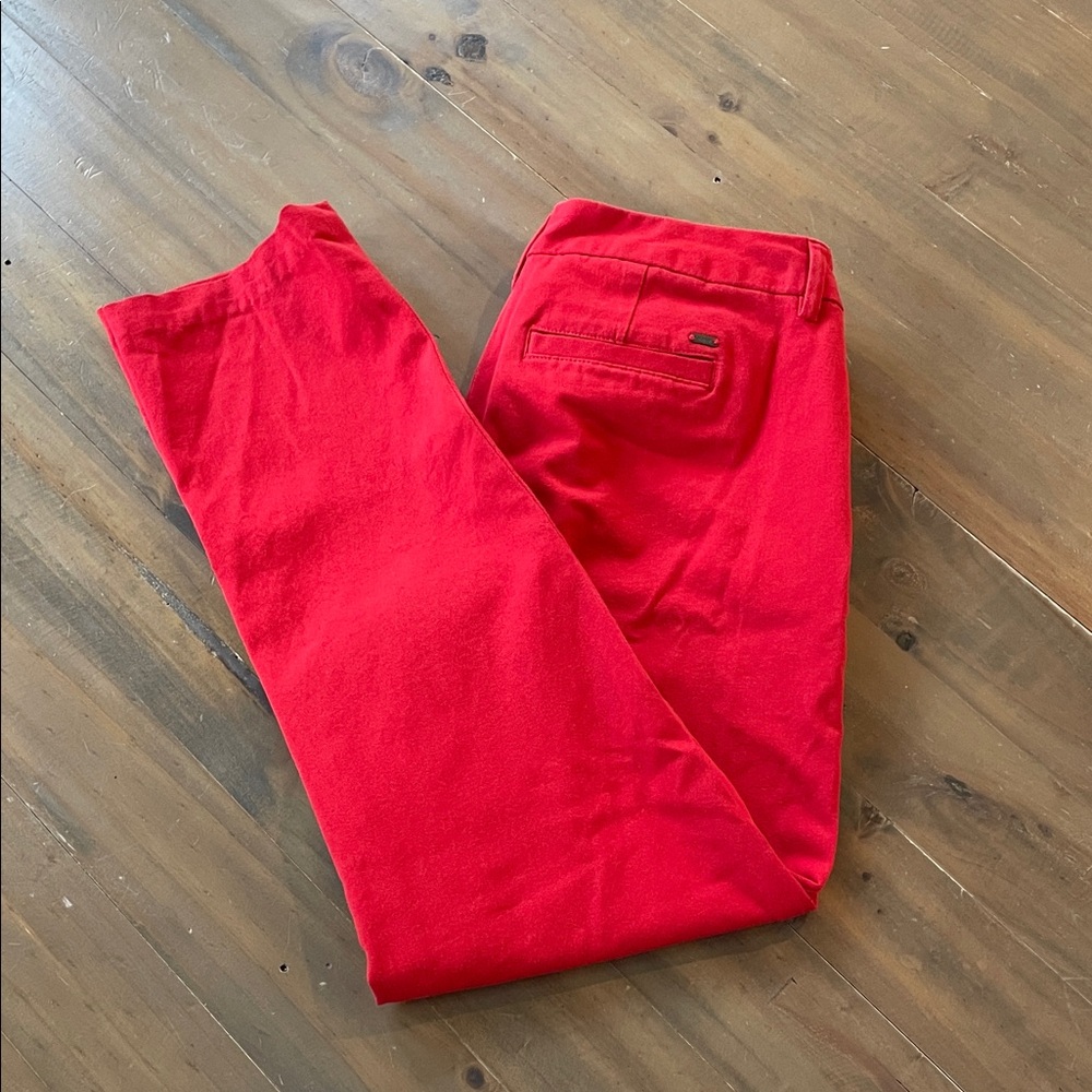 Tommy Hilfiger Madison Stretch Slim Red Pants